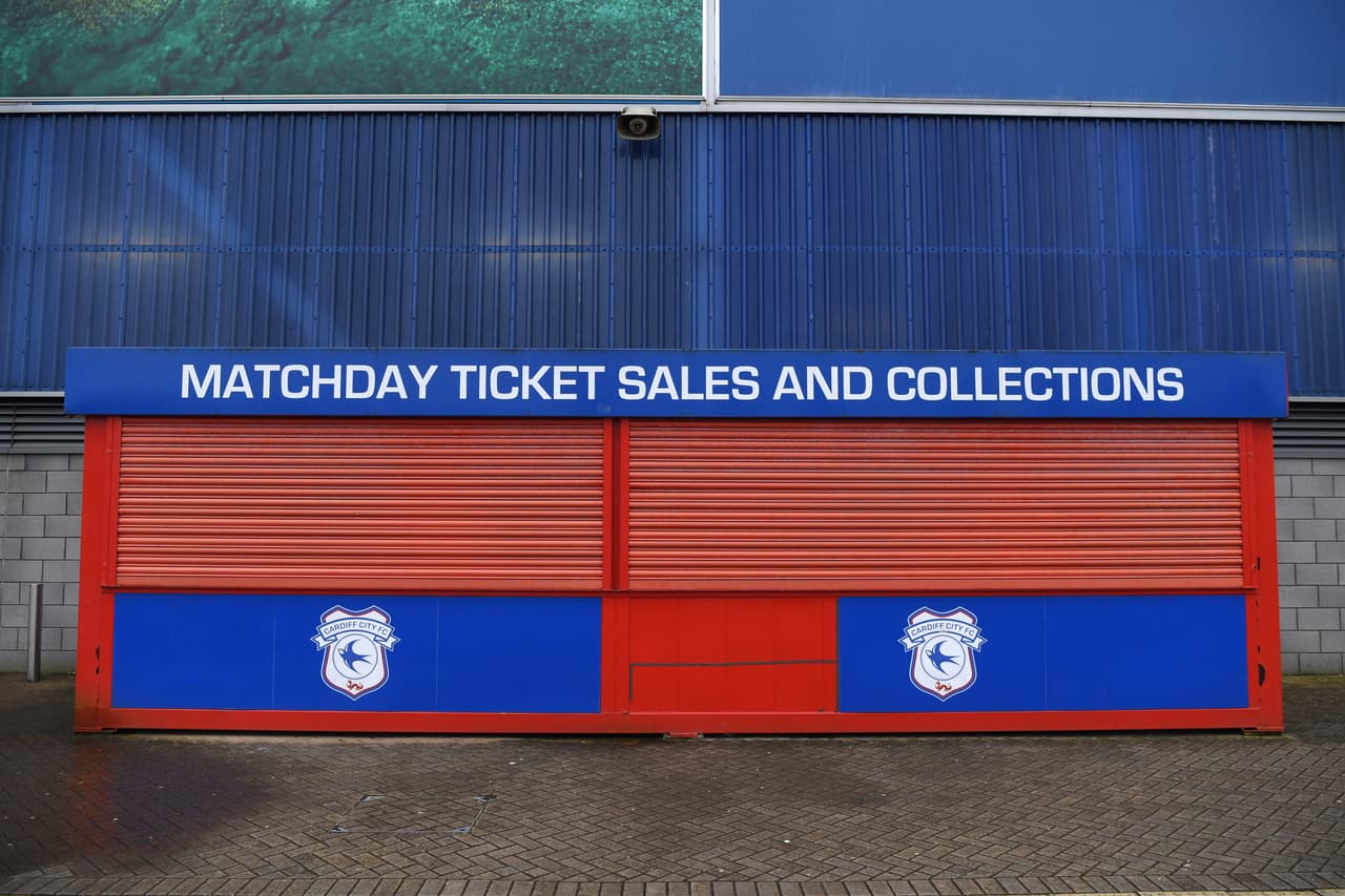 El Cardiff City juega en la EFL Championship y sus taquillas ya tienen varios días de este modo.