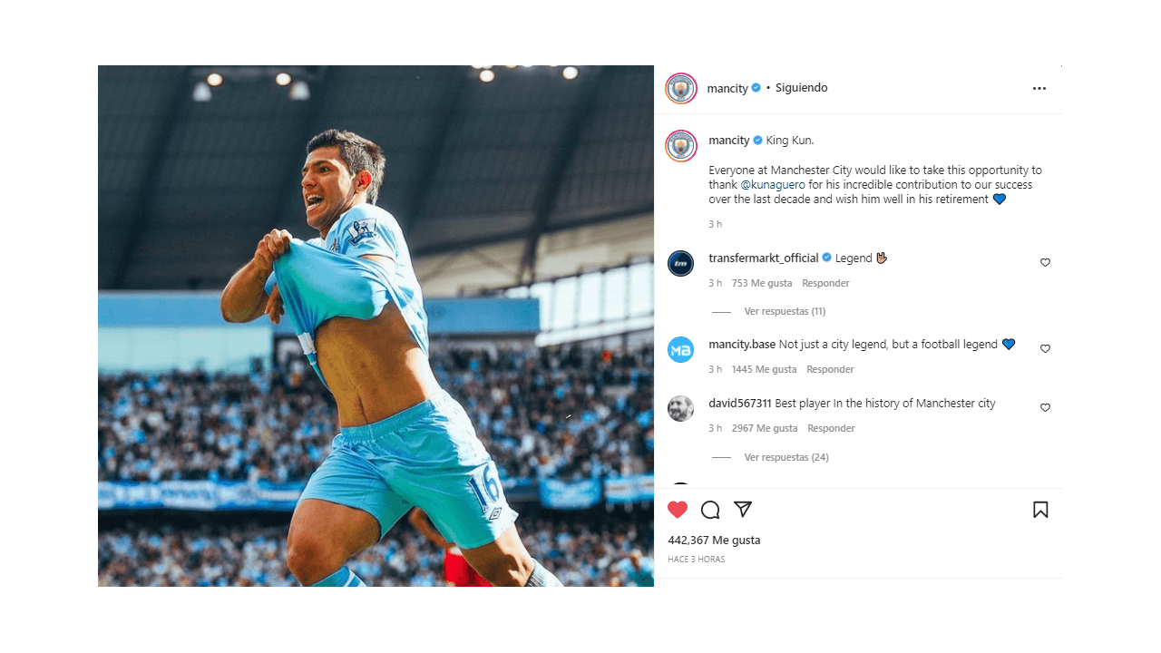 El mundo del futbol se despide de un grande, Sergio 'Kun' Agüero anunció su retiro de las canchas por problemas cardiacos, lo cual causó reacciones en redes. Compañeros de cancha, equipos y fanáticos, le dedicaron palabras, imágenes y videos por su gran trayectoria, su talento y, sobre todo, por su calidad. humana, ¡hasta luego, Kun!