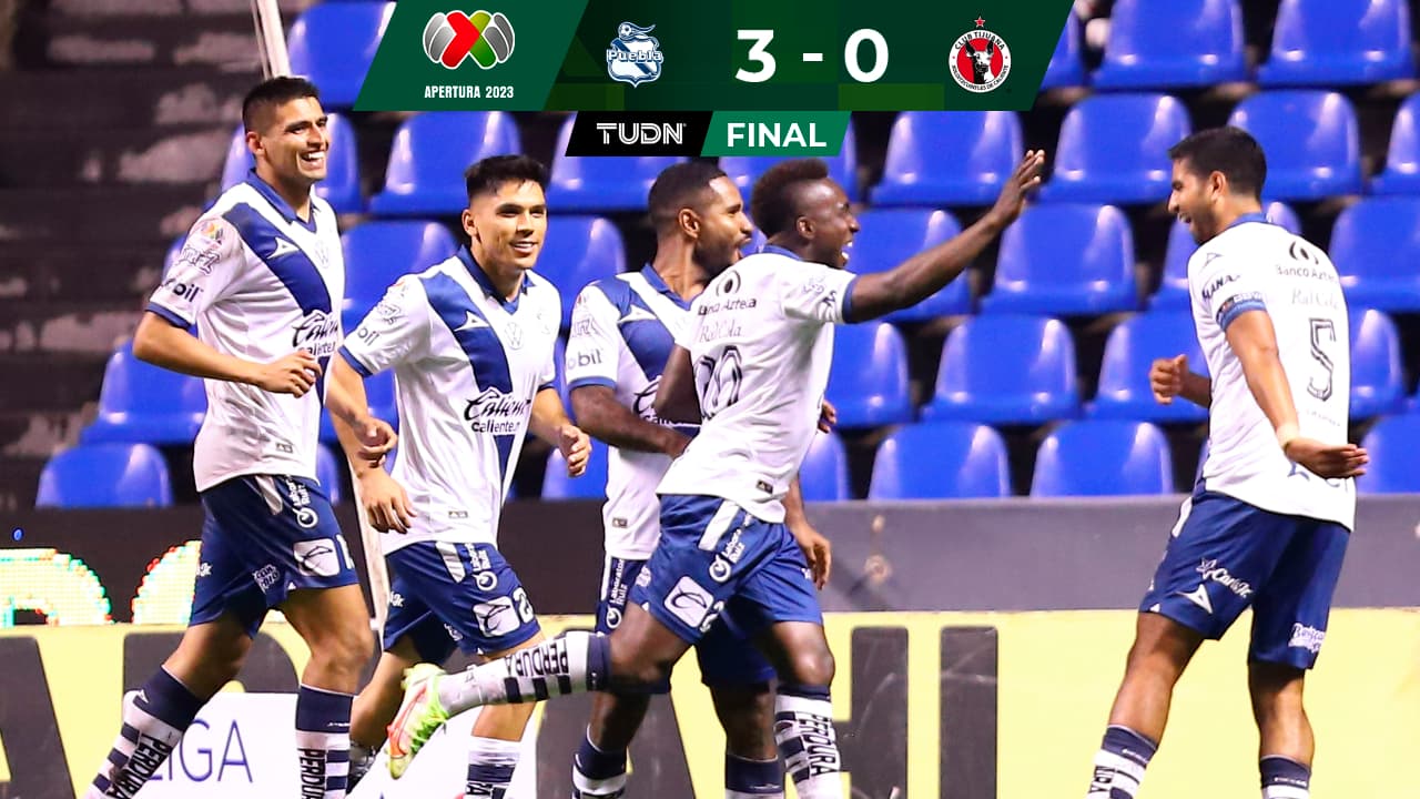 Puebla suma segunda victoria al hilo con goleada sobre Tijuana