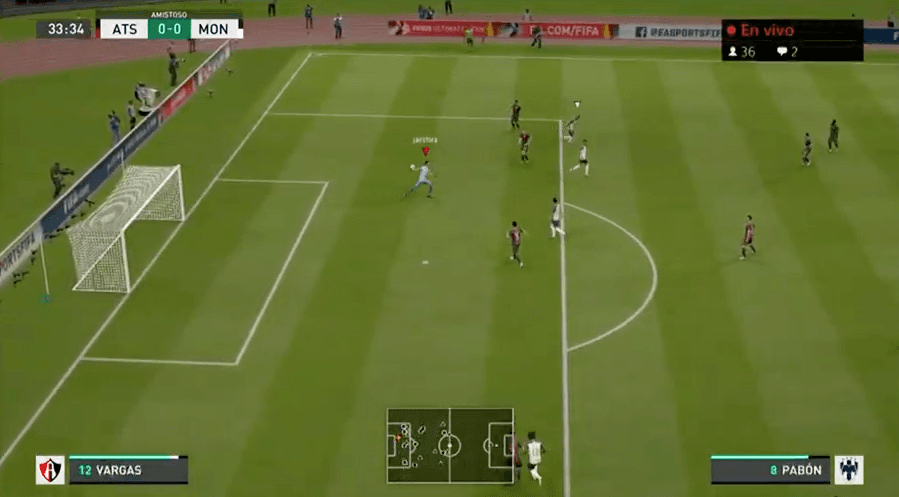 Jairo Torres del Atlas y Éric Cantú de Rayados empataron a un gol en un buen juego en el torneo virtual de la eLiga MX en FIFA 20.