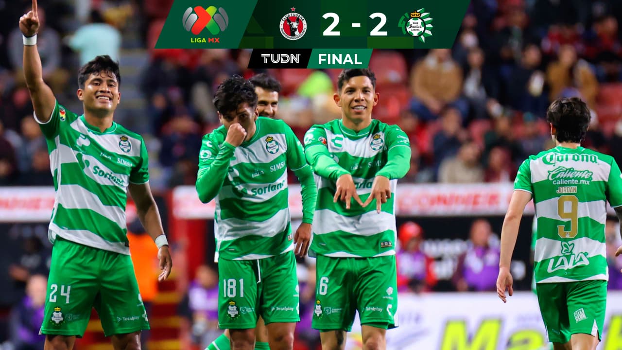 ¡Agónico! Santos empata en el último minuto y Xolos sigue sin ganar