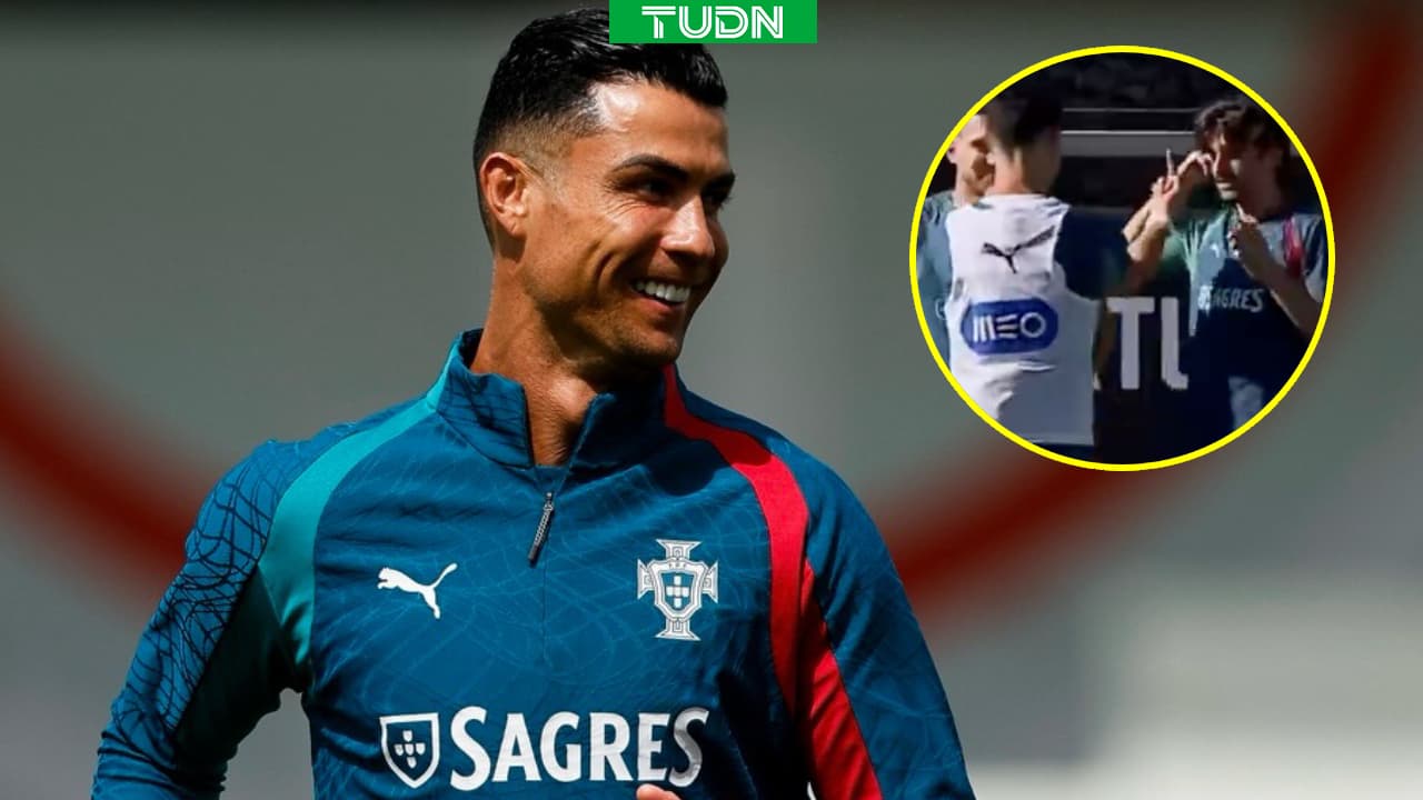 Cristiano Ronaldo y su divertida broma con Trincão y Dalot