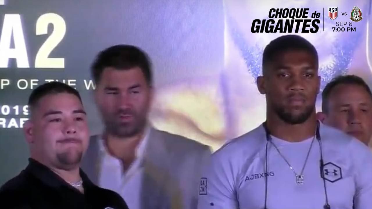 Primer cara a cara entre Andy Ruiz Jr y Anthony Joshua