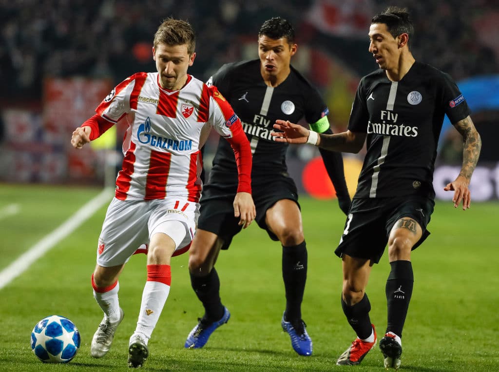 Un reducto inexpugnable había resultado ser el patio del Crvena zvezda, por lo que se antojaba como una visita complicada para los líderes de la Ligue 1.