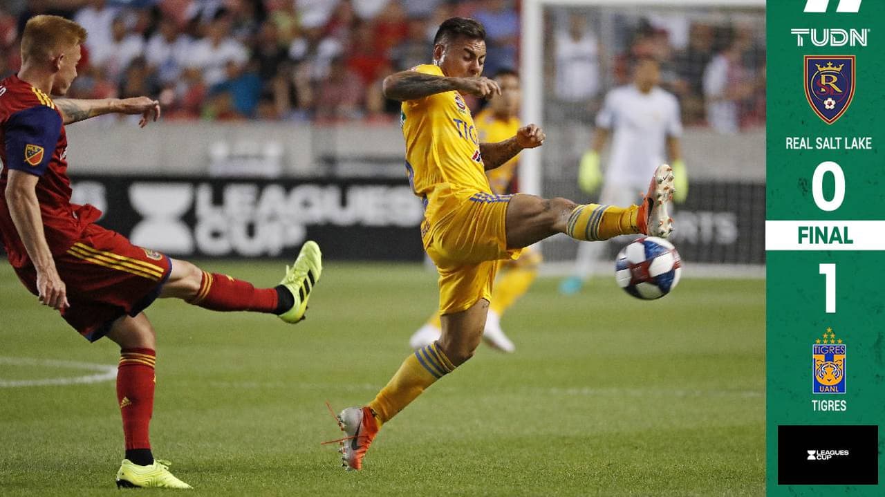Tigres rugió con gol de Edu Vargas ante Real Salt Lake y avanzó a las semifinales de Leagues Cup