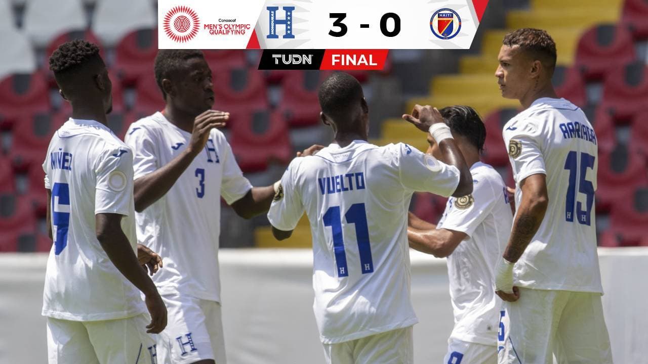 Haití jugó sin portero 22 minutos y Honduras lo goleó en Preolímpico