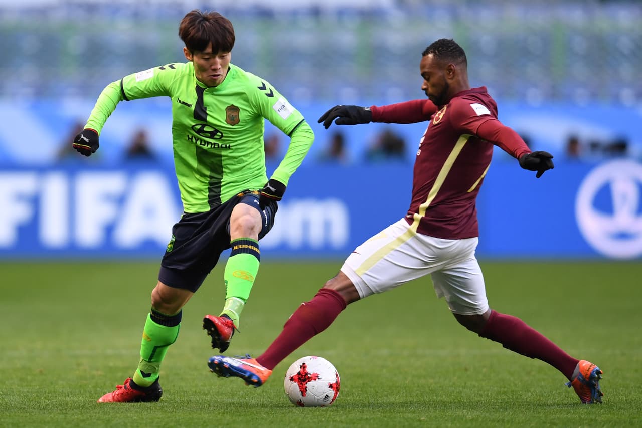 Jeonbuk Hyundai Motors tuvo la iniciativa en el comienzo del partido que se ha convertido en un duro trazo para los representantes de Concacaf.