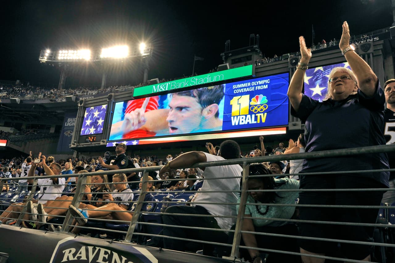 Ravens 22-19 Panthers: Michael Phelps eclipsó a Cam Newton