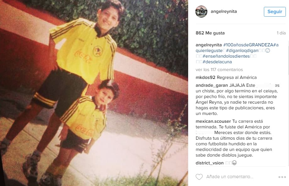 Ángel Reyna no ocultó su 'amor' por el América y desató polémica en redes
