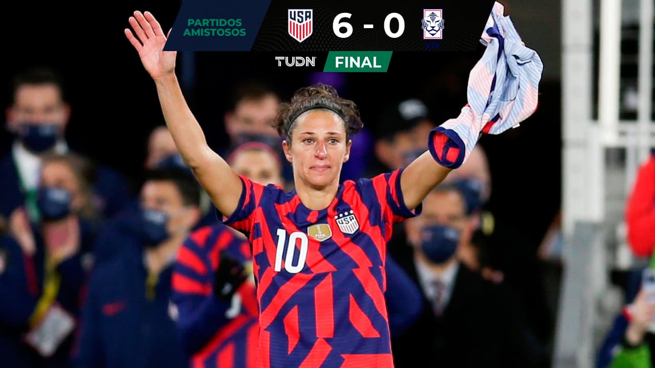 ¡Emotivo adiós! Carli Lloyd se retira del Team USA en goleada sobre Corea