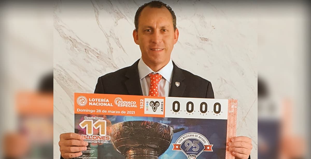 Liga Mexicana de Beisbol celebra 95 años con billete de lotería