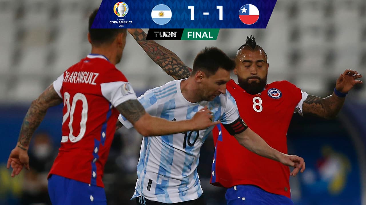 Pese al golazo de Messi, Argentina apenas iguala ante Chile