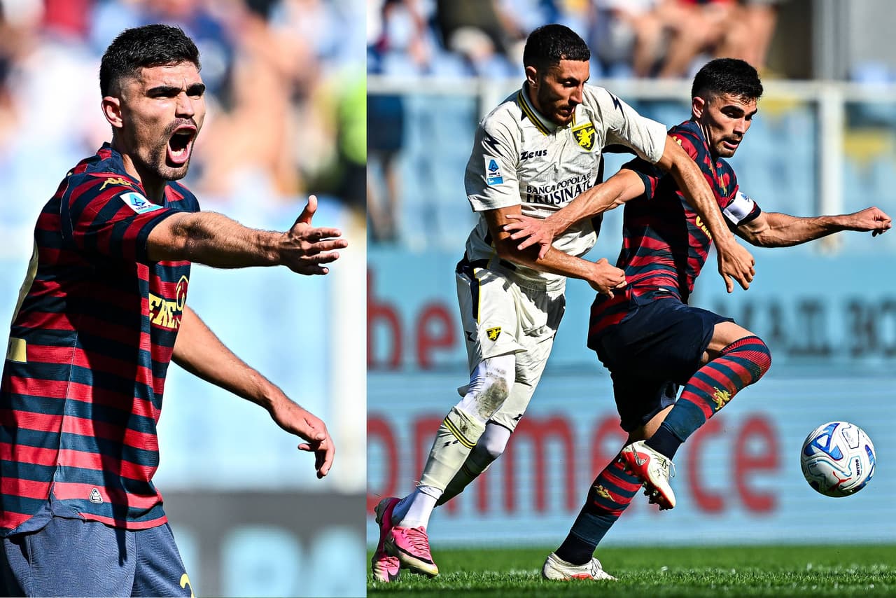 Johan Vásquez anota gol y es expulsado con el Genoa en la Serie A