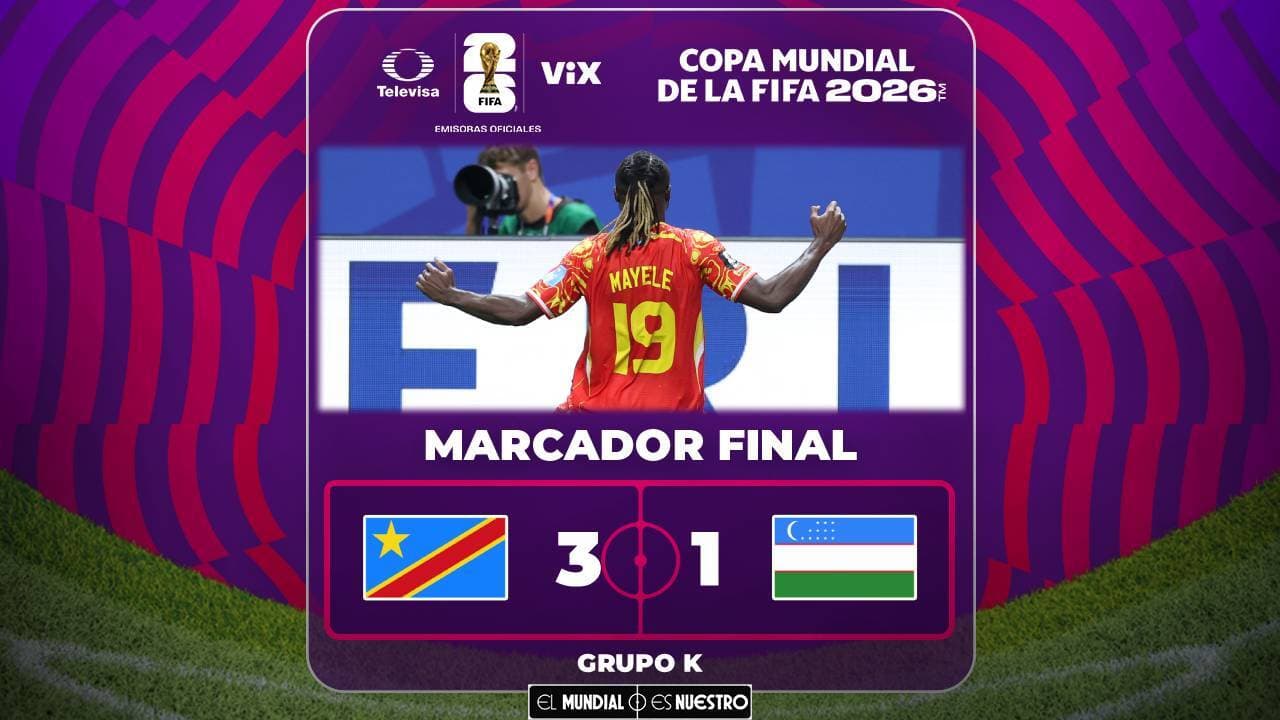 ¡Otra cenicienta! RD Congo gana a Uzbekistán y está en 16vos.