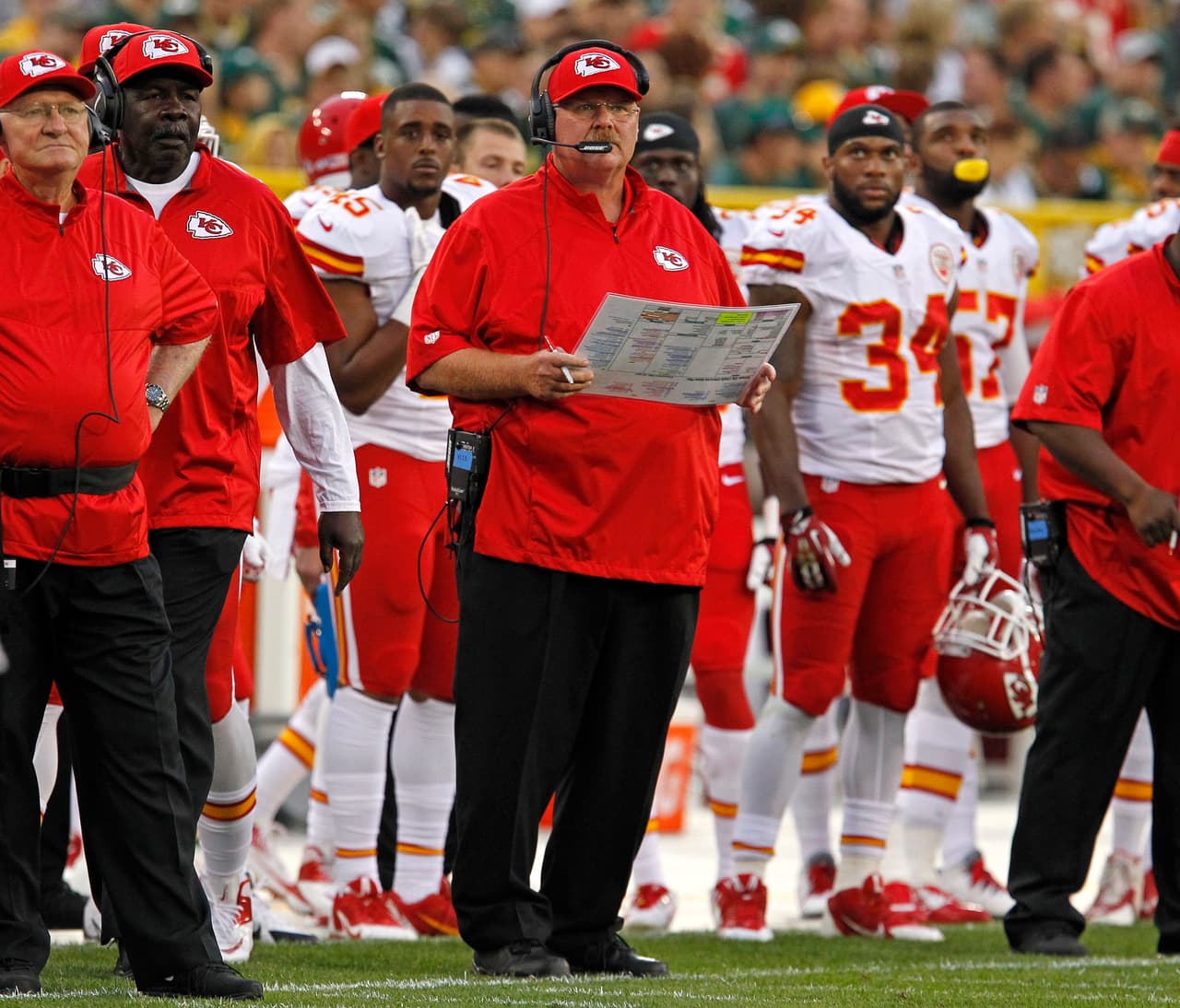 ANDY REID A partir de 2013 es entrenador en jefe de los Kansas City Chiefs, está en su tercera temporada, segunda vez en playoffs.