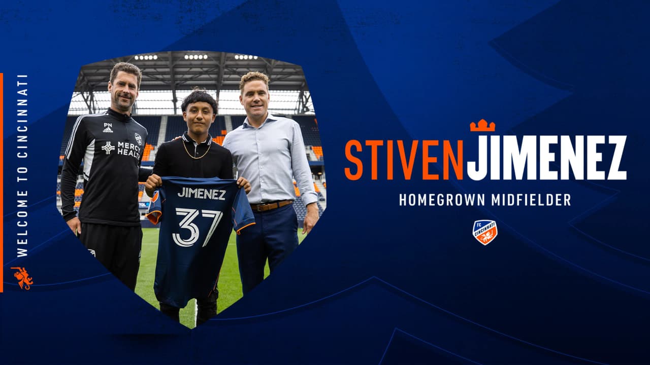 Stiven Jimenez, contratado por FC Cincinnati con apenas 15 años.