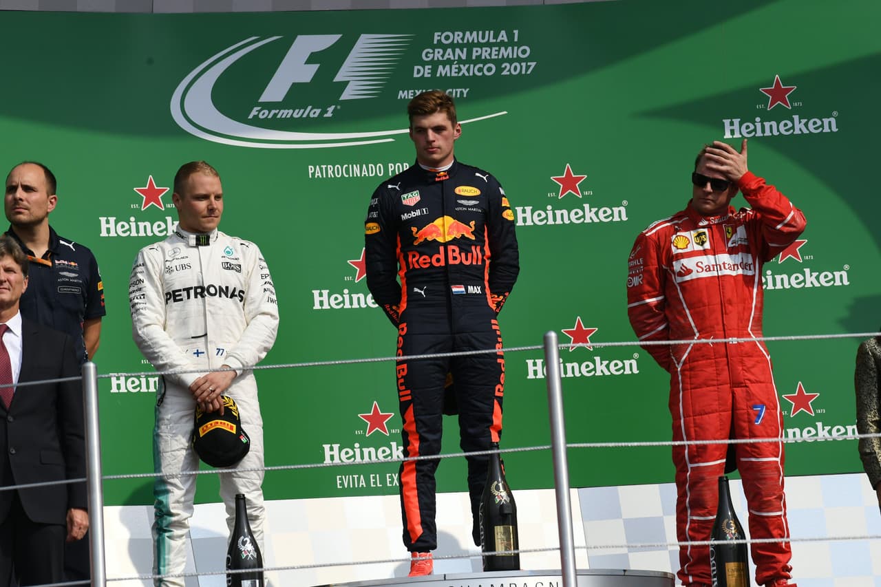 El podio de la carrera estuvo conformado por Max Verstappen, Valtteri Bottas y Kimi Raikkonen.