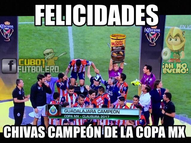 El Guadalajara volvió a levantar el título de la Copa MX al vencer en penales a Morelia y las burlas se centraron contra su odiado rival, el América.