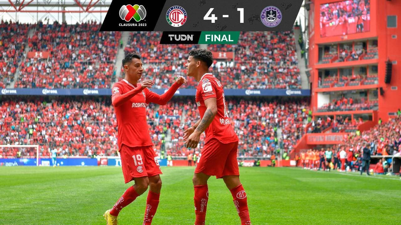 Toluca vs. Mazatlán Liga MX EN VIVO: Toluca golea y mantiene el invicto en casa.