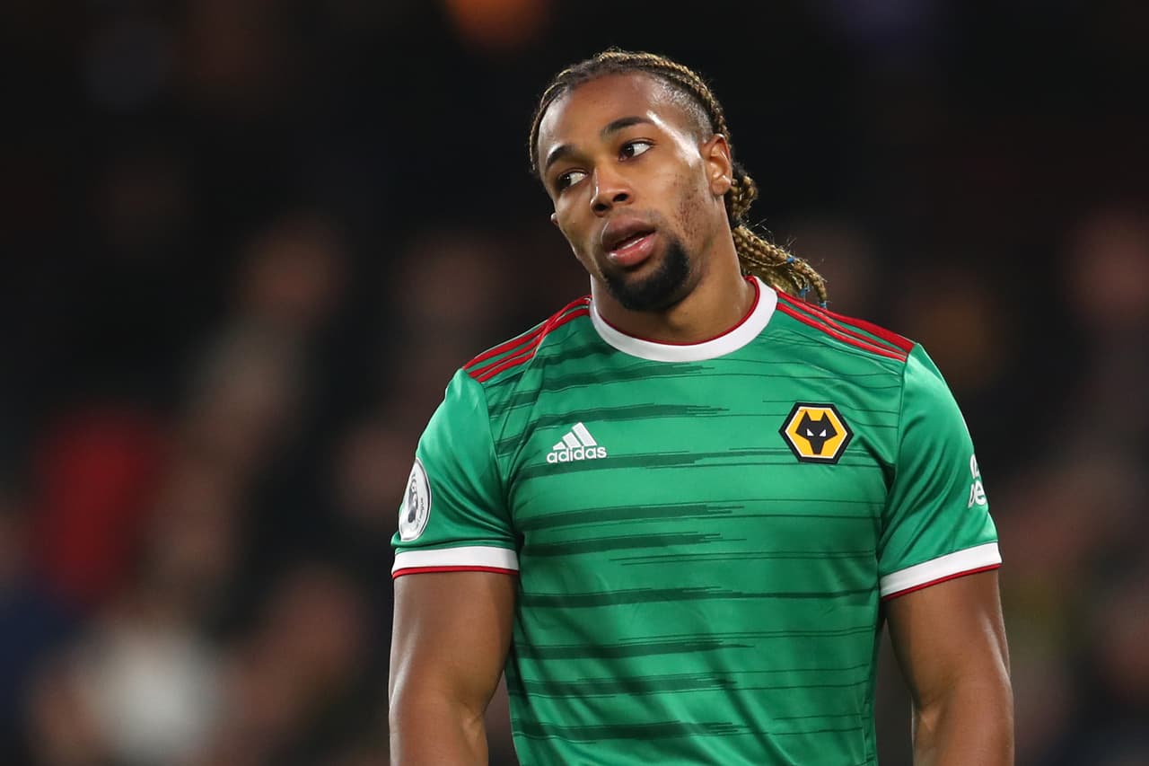 WATFORD, ENGLAND - JANUARY 01: Adama Traore of Wolverhampton Wanderers reacts during the Premier League match between Watford FC and Wolverhampton Wanderers at Vicarage Road on January 01, 2020 in Watford, United Kingdom. (Photo by Catherine Ivill/Getty Images)