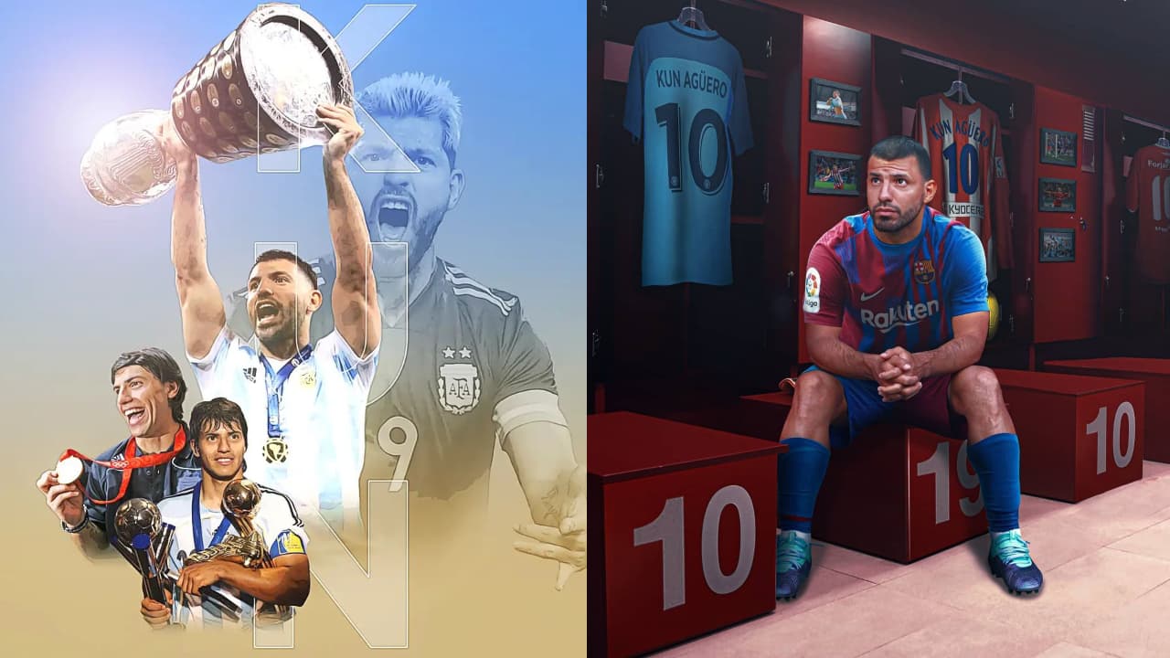 El mundo del futbol se despide de un grande, Sergio 'Kun' Agüero anunció su retiro de las canchas por problemas cardiacos, lo cual causó reacciones en redes. Compañeros de cancha, equipos y fanáticos, le dedicaron palabras, imágenes y videos por su gran trayectoria, su talento y, sobre todo, por su calidad. humana, ¡hasta luego, Kun!