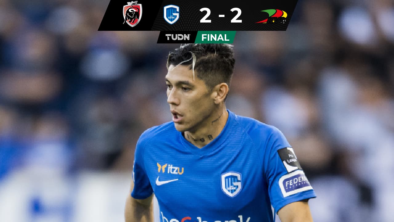 Gerardo Arteaga jugó seis minutos en el empate del Genk ante el KV Oostende