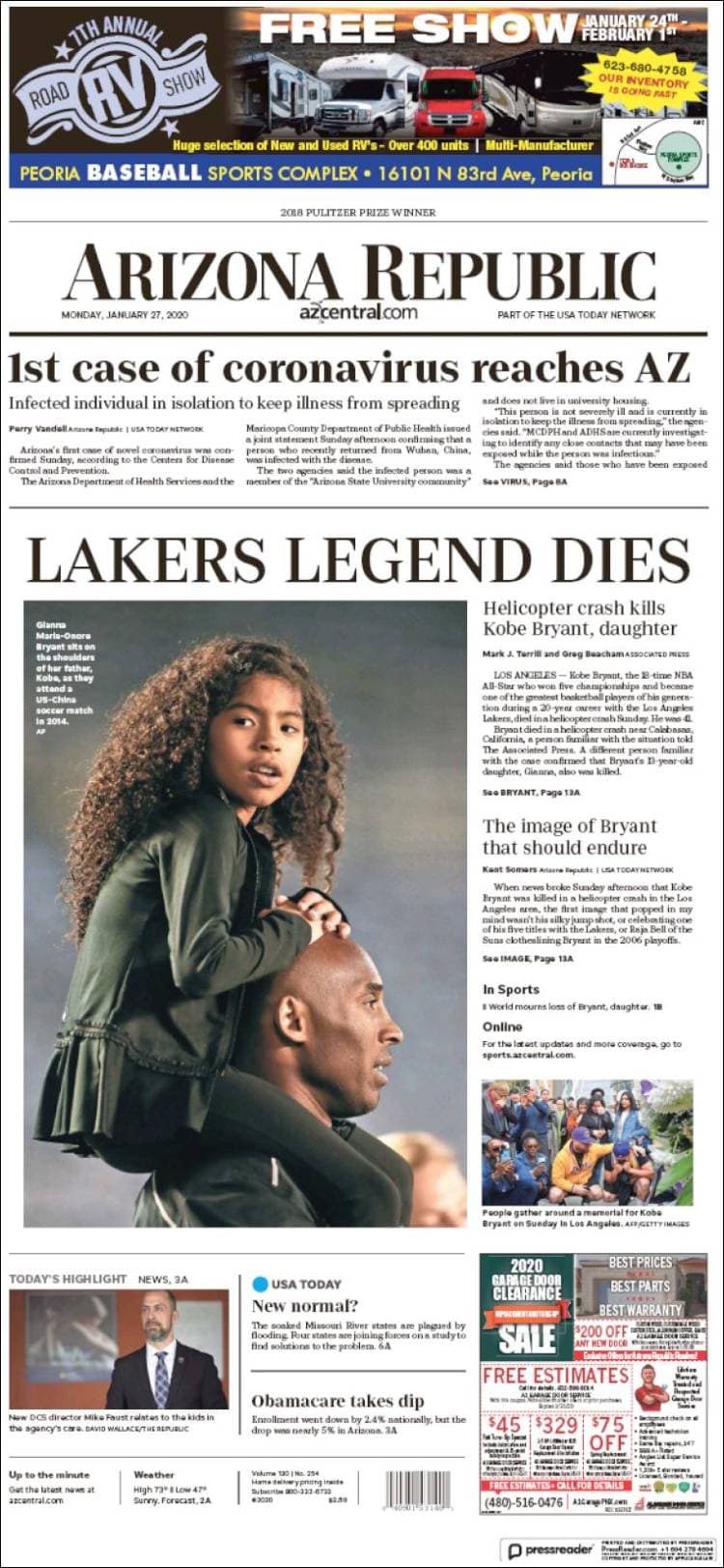 Kobe Bryant paraliza al mundo con su muerte y se convierte en tendencia a nivel internacional.