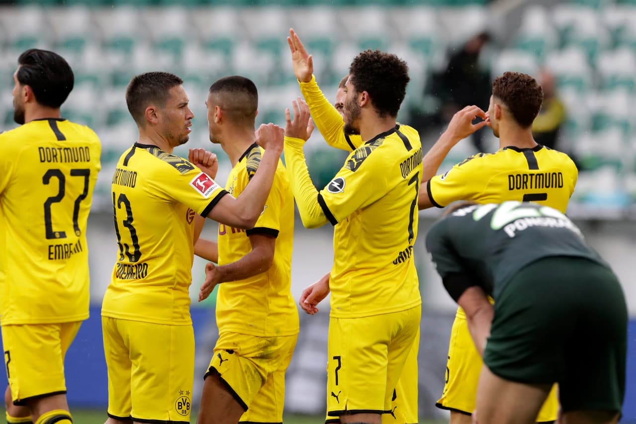 Borussia Dortmund imparable en el regreso de la Bundesliga | Los de Wolfsburgo cayeron 0-2 en la segunda jornada del regreso del máximo circuito del futbol alemán.