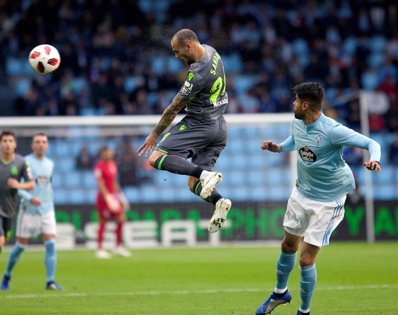 El mexicano Néstor Araujo fue protagonista al poner el pase de gol para el 1-0 Celta por medio de Iago Aspas al minuto 13 de la segunda parte.