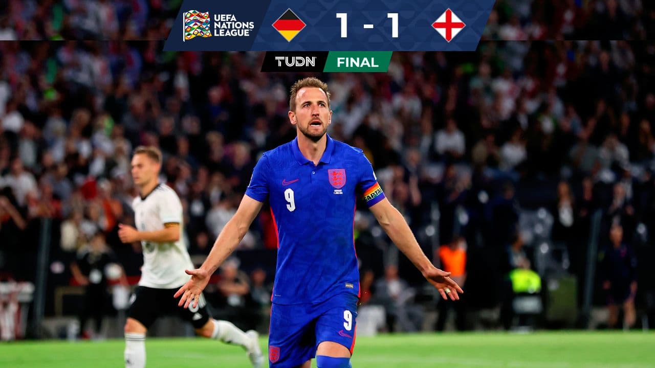 ¡Histórico! Kane empata a Alemania y rompe récord de Bobby Charlton