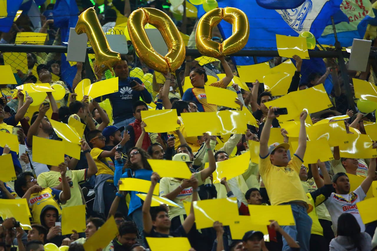 América vivió el pasado 12 de octubre su fiesta de 100 años de existencia. Las Águilas, el equipo más campeón de México, celebraron en el estadio Azteca con un triunfo 1-0 sobre el líder del torneo, Tijuana.