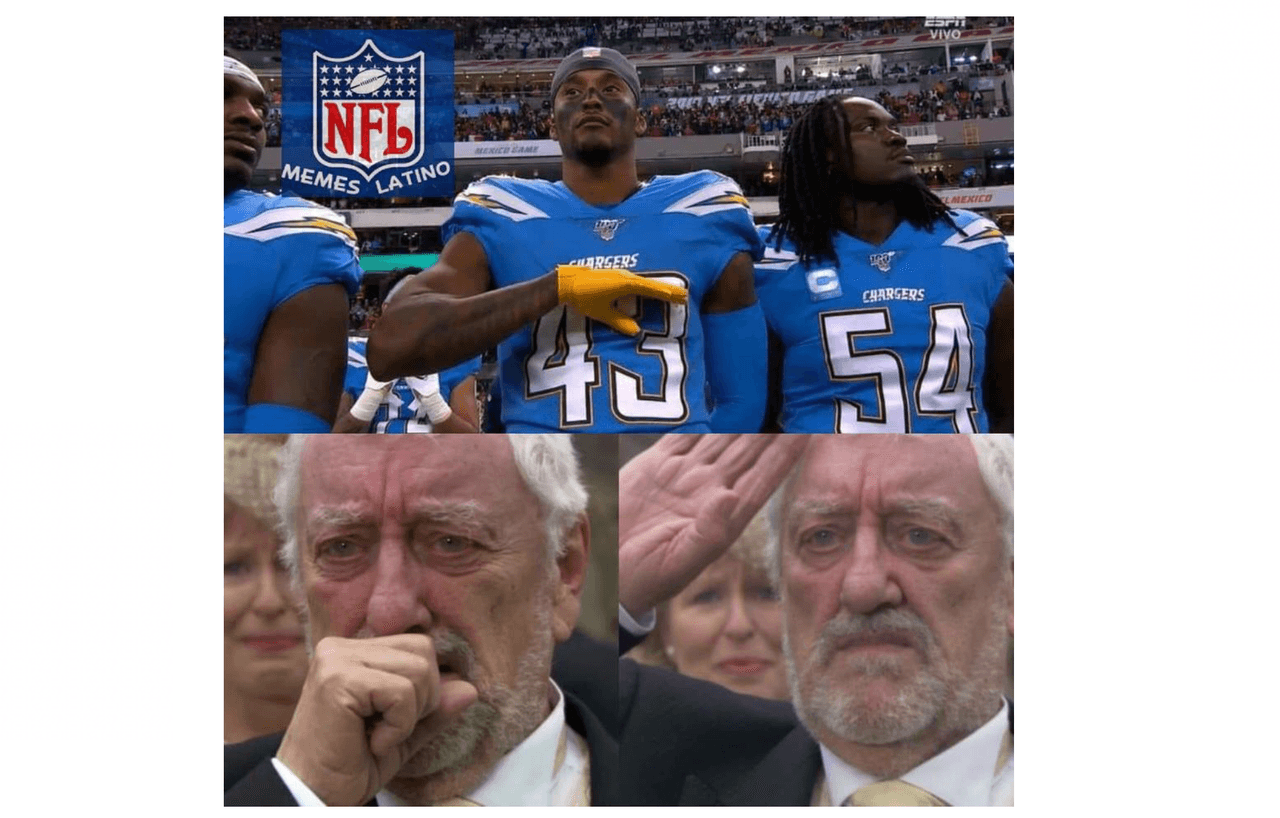 Kansas City Chiefs vencieron 24-17 a Los Angeles Chargers y estos son los memes que nos deja la visita de la NFL en México.