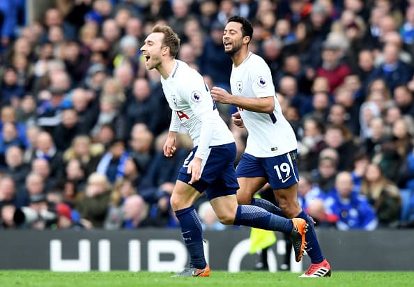 Primero fue Christian Eriksen quien igualó los cartones al minuto 46.