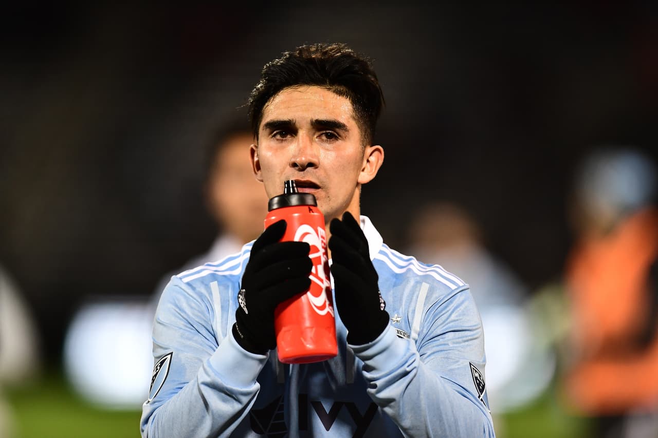 Felipe Gutiérrez -a un gol o más por partido- se ha convertido en una de las figuras de Sporting Kansas City en el primer mes de la temporada. (USA Today Images)