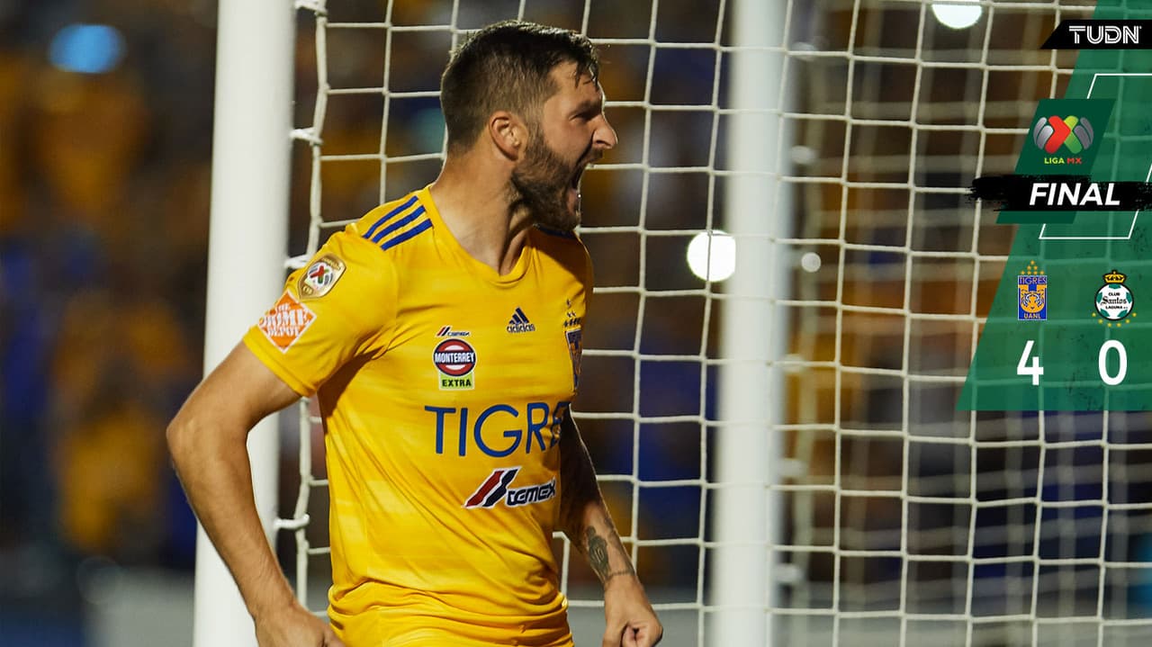 Tigres zarandea a Santos Laguna en 'el Volcán'