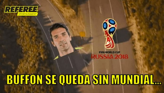 Luego de su eliminación del Mundial y posterior anuncio de retiro a la selección de Italia.