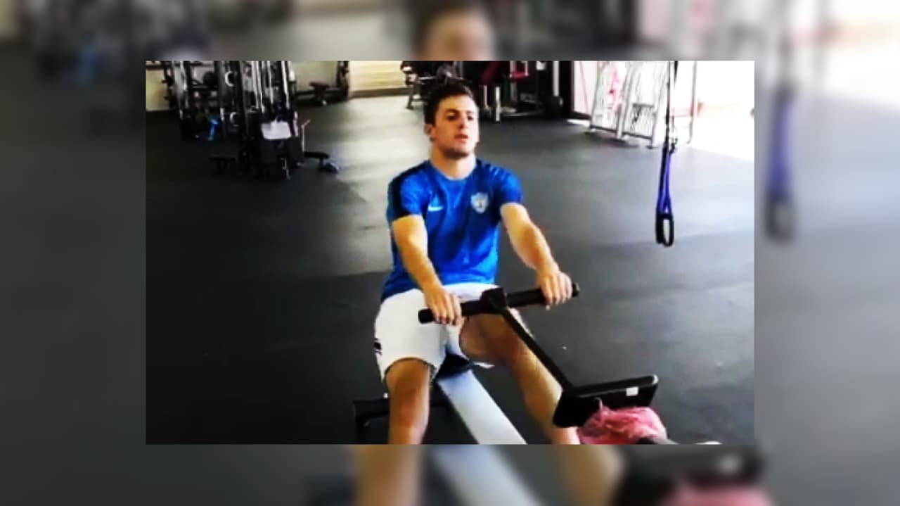 ¿Lesionado? Pizzuto ya entrena y con férula