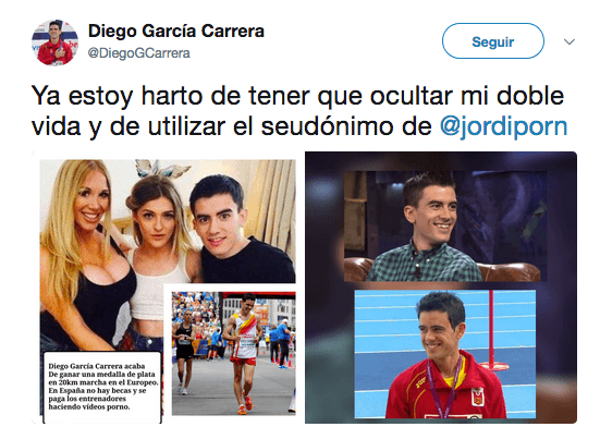 Su mensaje en Twitter puso en evidencia imágenes del actor y una suya para dejar en evidencia el parecido. De ahí, el comentario a modo de burla.