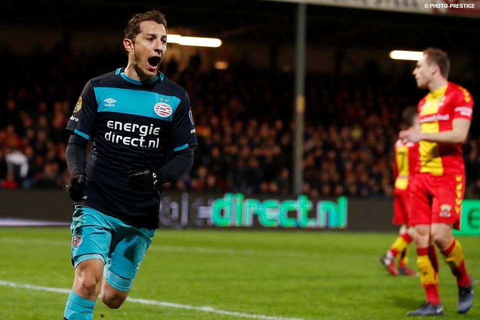 Eredivisie - PSV Eindhoven 5-0 Willem II: Andrés Guardado fue la figura con un gol y 3 asistencias en este partido. Ya son 23 partidos para él esta temporada y 2 anotaciones.