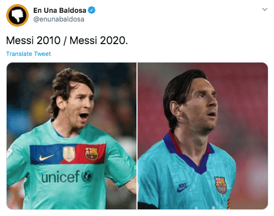 Messi rompe las redes sociales con su nuevo look, apareció sin barba y la gente enloqueció creando memes.