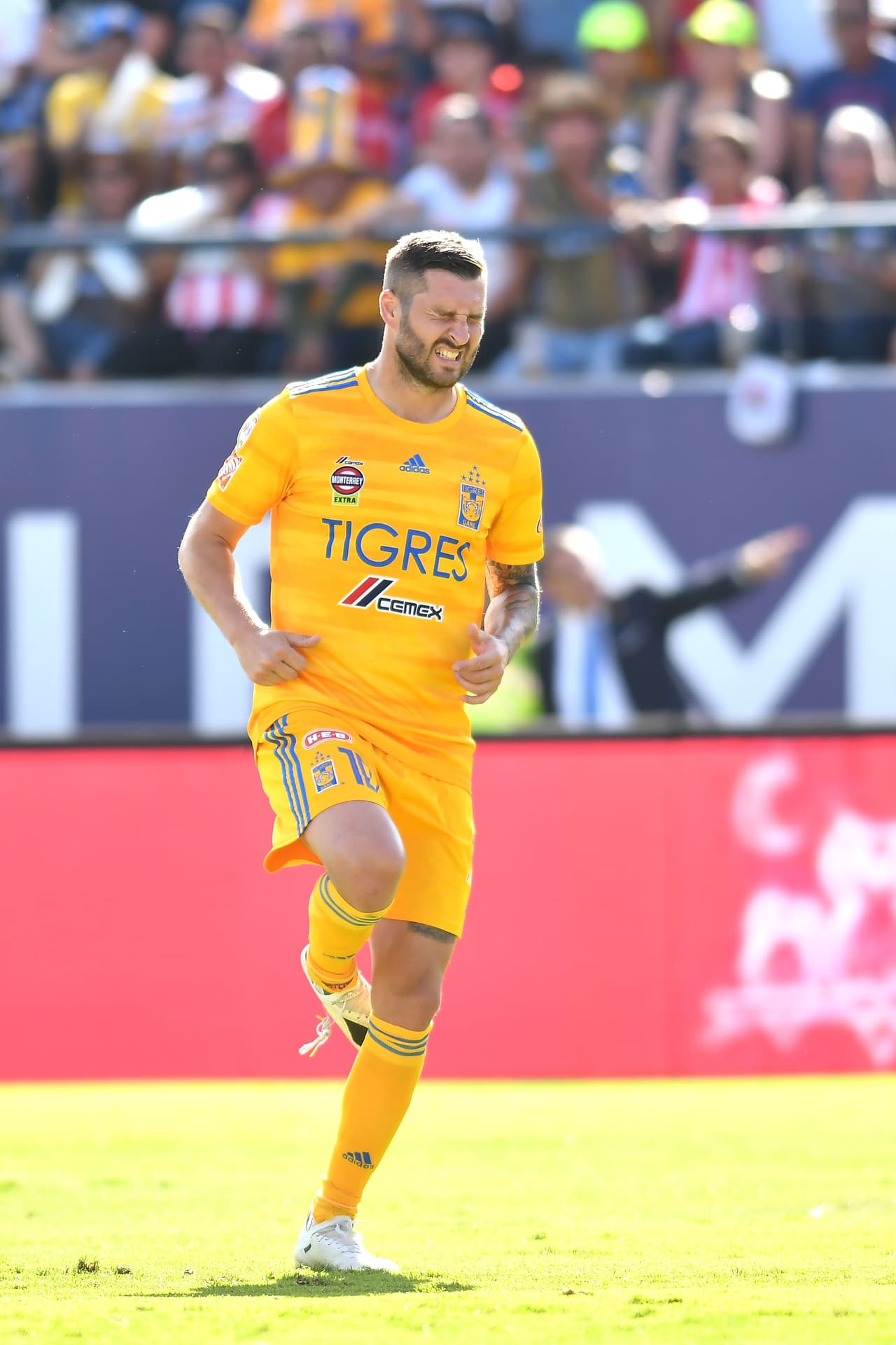 En una de las primeras jugadas ofensivas de Gignac, el francés se resintió después de un pisotón y, por un instante, parecía que saldría de cambio.