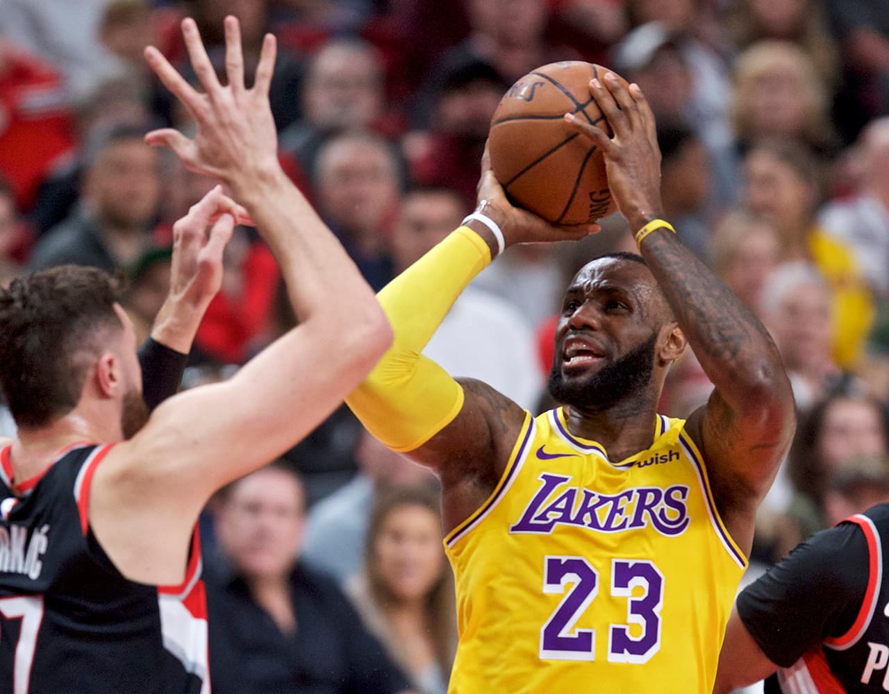 Los Lakers llegaron a tener 20 puntos de ventaja durante el partido y solo en los minutos finales, tras la reacción de los Trail Blazers, pudieron asegurar la victoria.