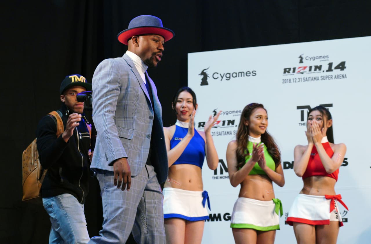 La presencia del Mayweather en Japón es parte del interés del estadounidense de promover su empresa en Asia.