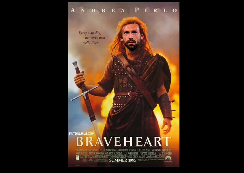 Escocia siempre estará a salvo en las manos de William Wallace... perdón, ¡Andrea Pirlo! (Paramount)