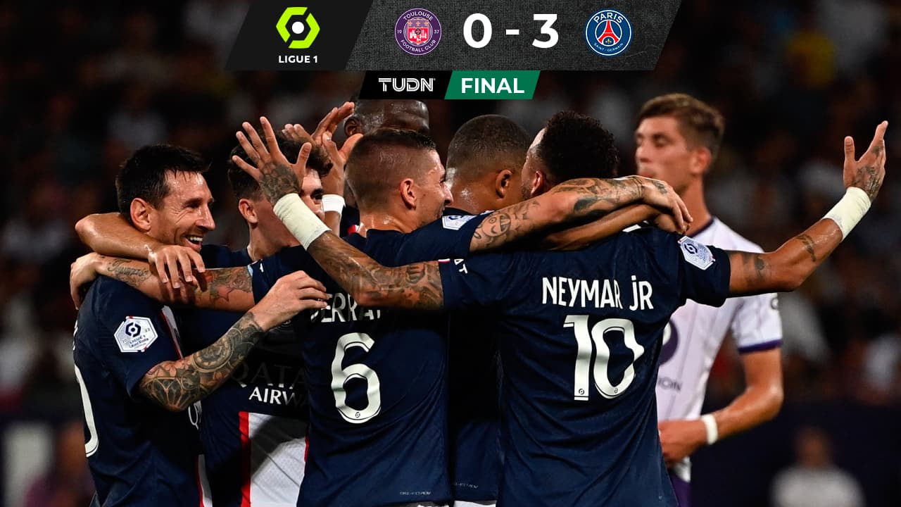 PSG golea con asistencias de Messi y goles de Neymar y Mbappé