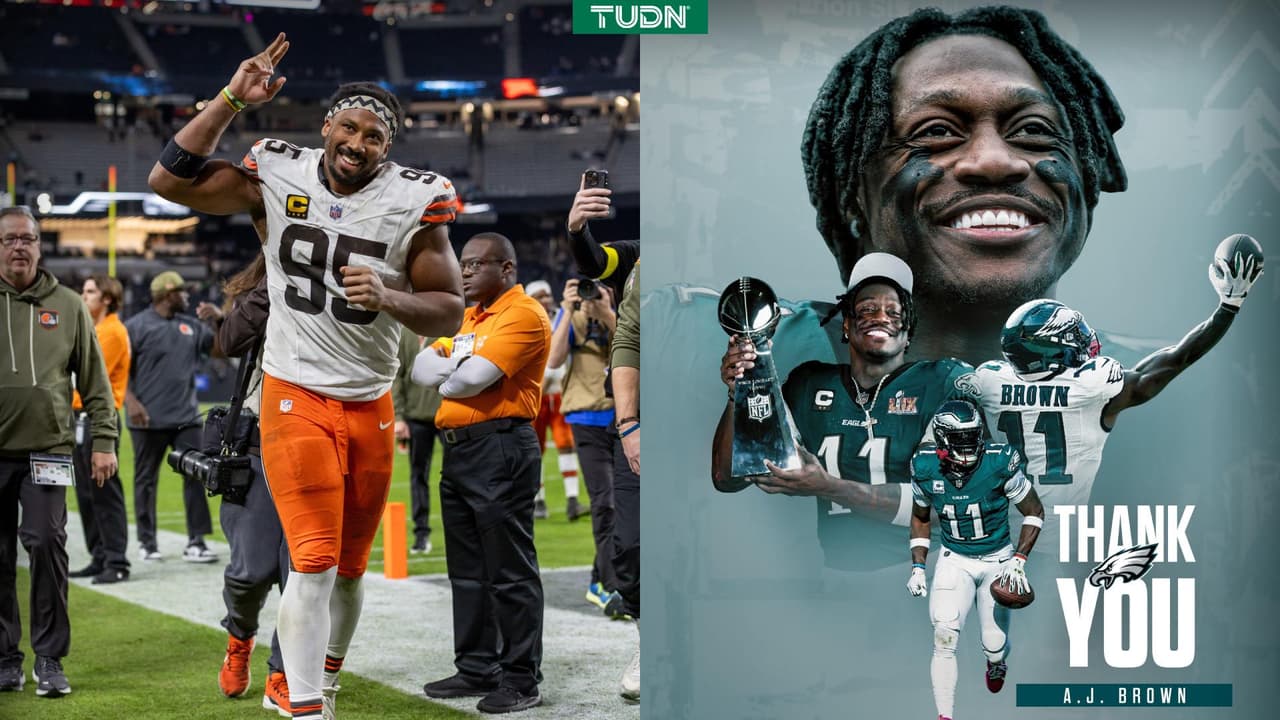 Myles Garrett y A.J. Brown cambian de equipo para la temporada de NFL