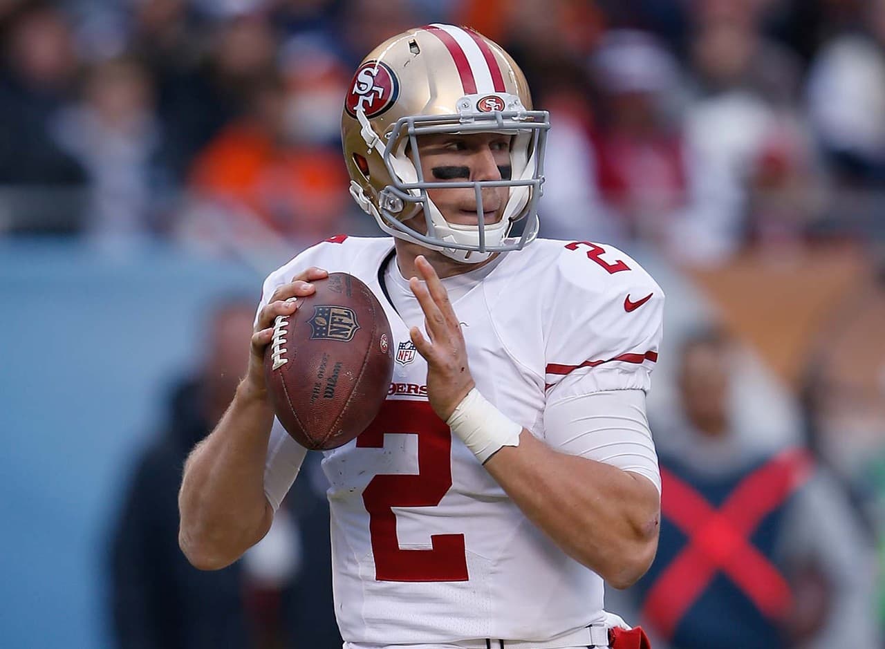 11. Blaine Gabbert, QB, San Francisco 49ers.- 25.34 puntos.