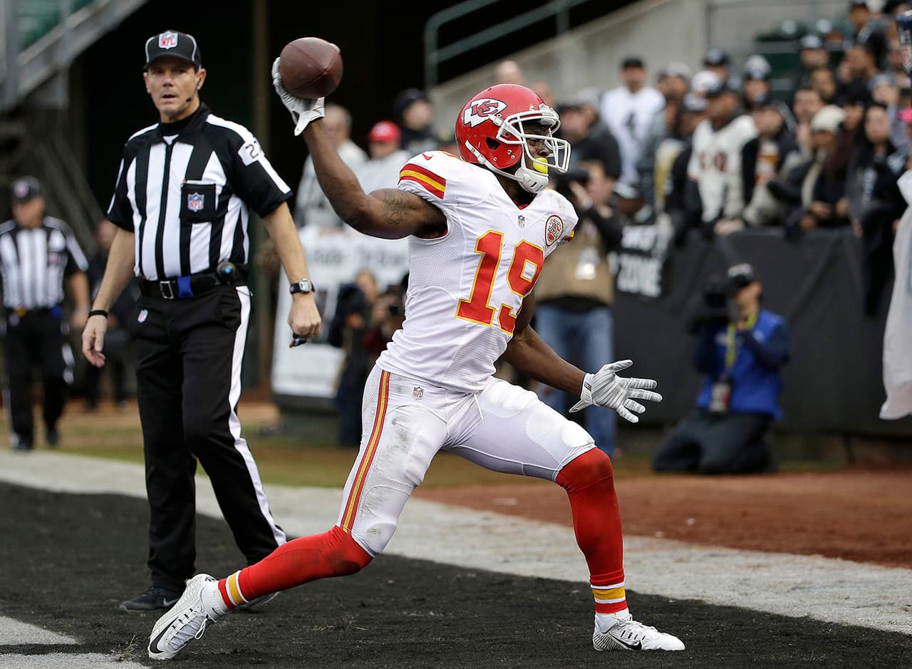 24. Jeremy Maclin, WR, Kansas City Chiefs.- 19.5 puntos.