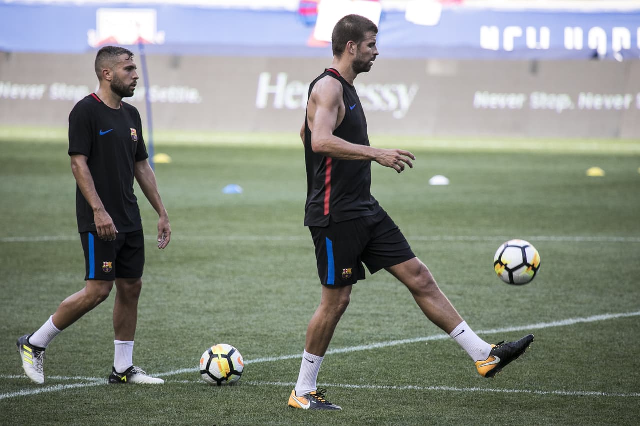 El entrenamiento, de poco más de una hora, dejó entrever la incipiente relación entre el nuevo técnico y los jugadores que han viajado a Estados Unidos en esta expedición para jugar en la International Champions Cup.