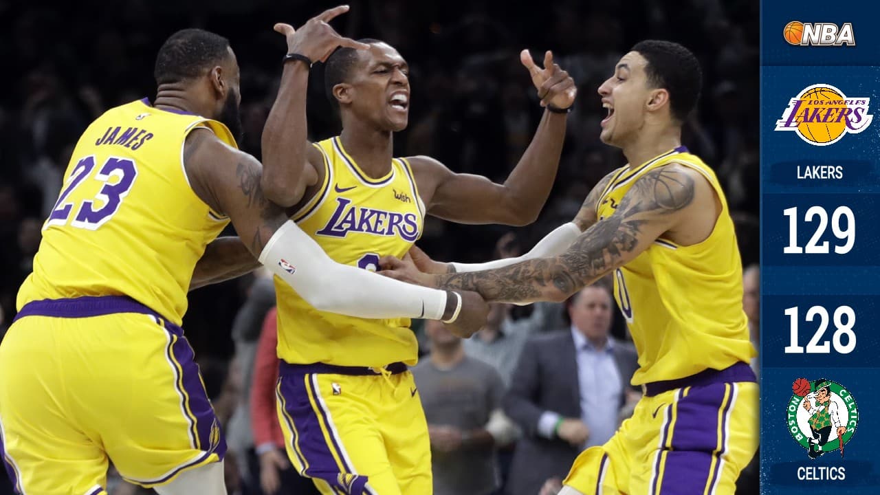 Rajon Rondo aniquila a sus ex con un enceste milagroso; Lakers vencen a Celtics